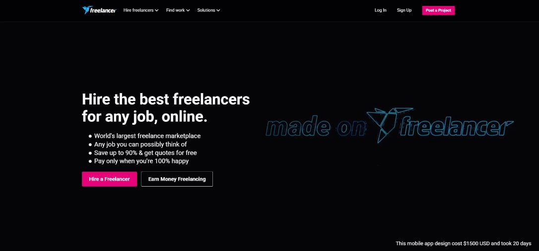 Freelancer.com – A Massive Marketplace with Serious Clients