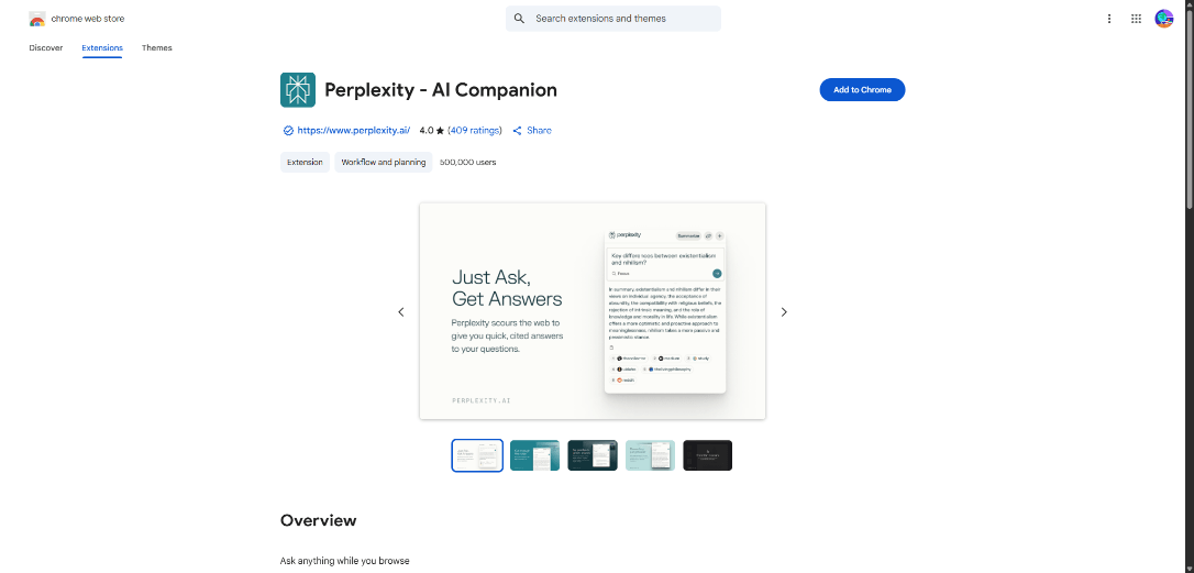 Perplexity AI Search Assistant